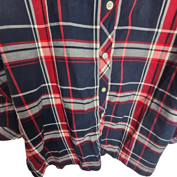 Barbour Blouse Women 10 Checked Fairway LS Button  Shirt w Pockets Dark Acadmia - Picture 3 of 10